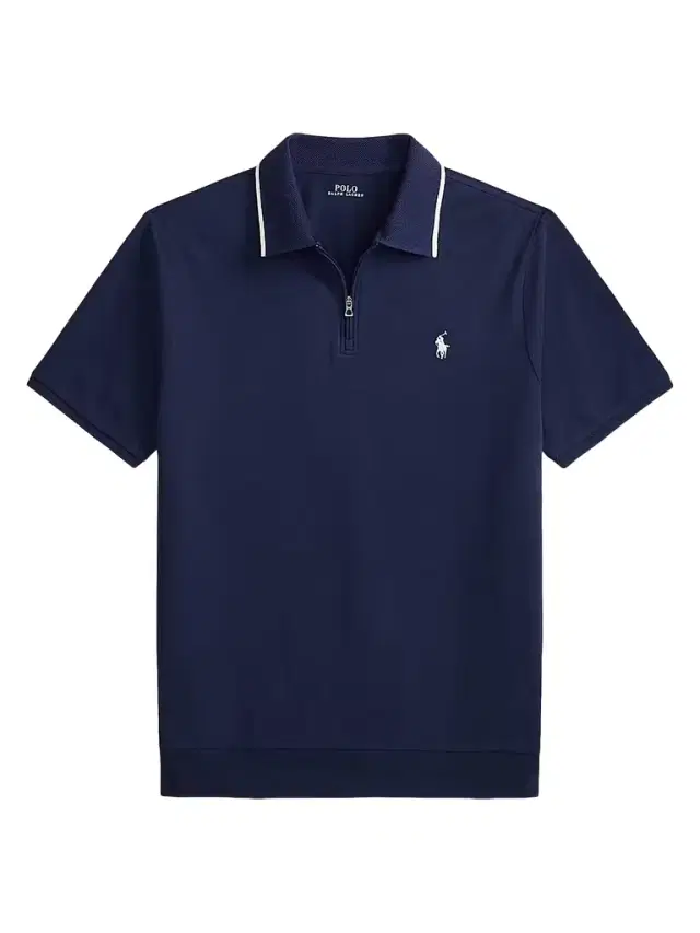 Polo Ralph Lauren Men's Classic-Fit Stretch Mesh Zip Polo Shirt - Newport Navy