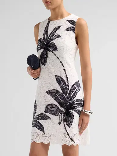 Kobi Halperin Women's Maren Palm Lace Mini Dress | Thumbnail 4 Kobi Halperin Women's Maren Palm Lace Mini Dress | Thumbnail 4