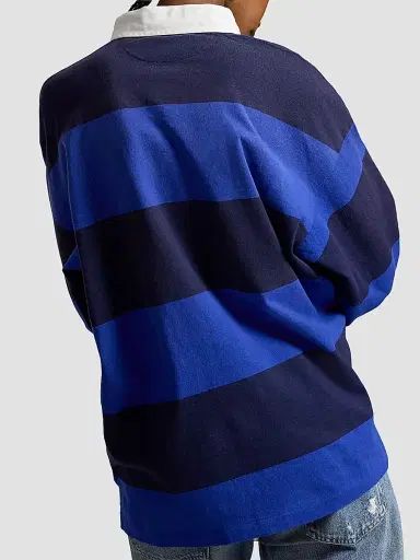 Polo Ralph Lauren Men's Striped Jersey Rugby Shirt - Cruise Royal Newport Navy - Size XXL | Thumbnail 7
