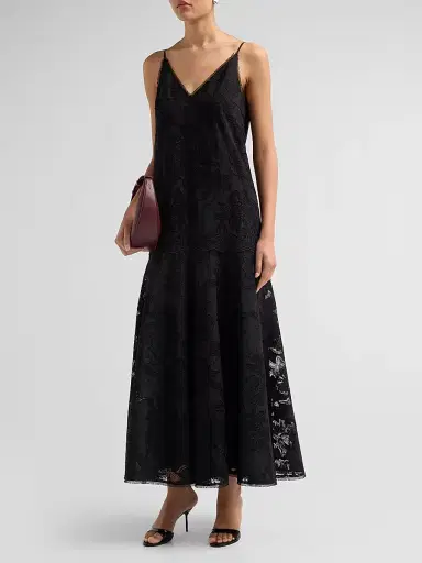 Kobi Halperin Women's Robbie 3D Floral Lace Maxi Dress | Thumbnail 4 Kobi Halperin Women's Robbie 3D Floral Lace Maxi Dress | Thumbnail 4