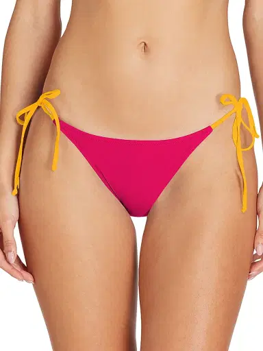 Valimare Women's Ibiza String Bikini Bottom - Fuchsia - Size Medium | Thumbnail 3