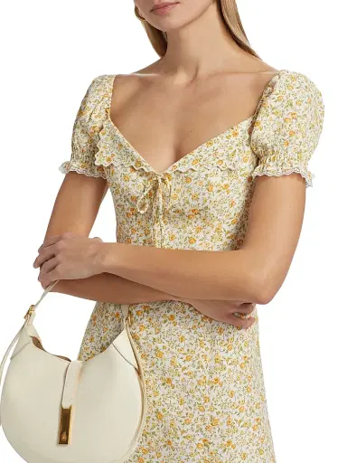 Reformation Women's Shyla Floral Midi-Dress - Lima | Thumbnail 6
