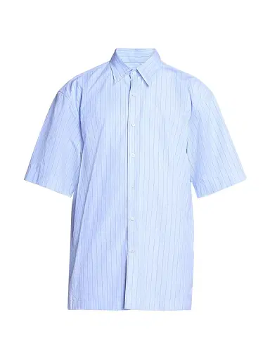 Dries Van Noten Men's Cassidy Striped Cotton Short-Sleeve Shirt | Thumbnail 1 Dries Van Noten Men's Cassidy Striped Cotton Short-Sleeve Shirt | Thumbnail 1
