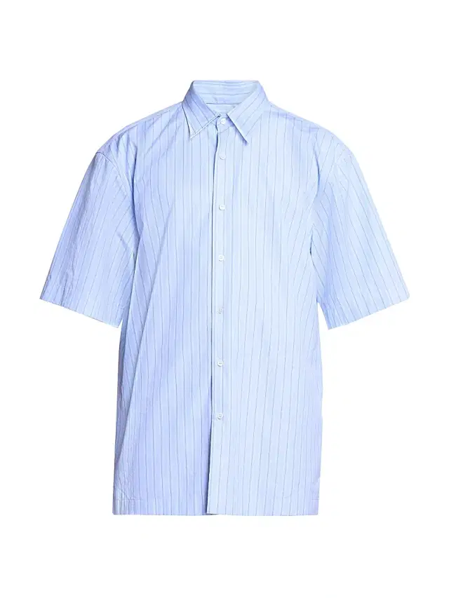 Dries Van Noten Men's Cassidy Striped Cotton Short-Sleeve Shirt - Light Blue