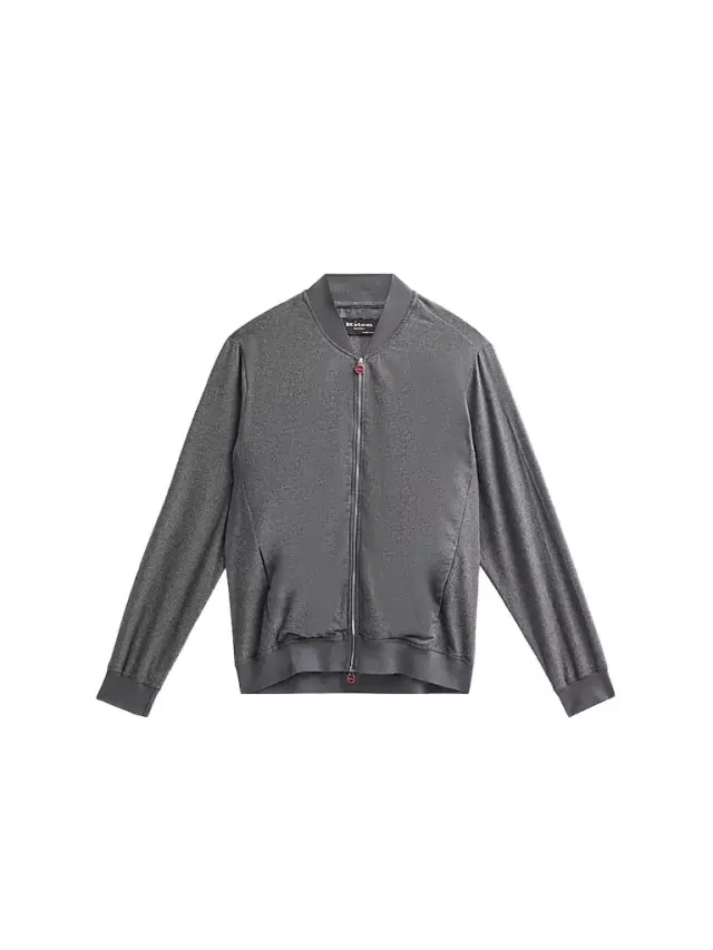 Kiton Men's Cotton Jersey Zip-Front Jacket - Grey