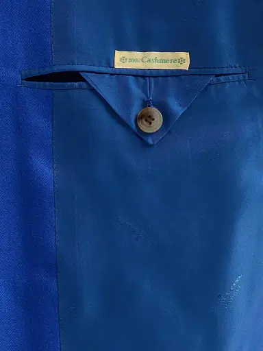 Kiton Men's Cashmere Sport Coat - Blue | Thumbnail 6