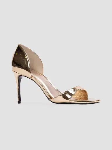 Black Suede Studio Women's Vanity 80MM Metallic Sandals - Gold Metallic - Size 11 | Thumbnail 2 Black Suede Studio Women's Vanity 80MM Metallic Sandals - Gold Metallic - Size 11 | Thumbnail 2