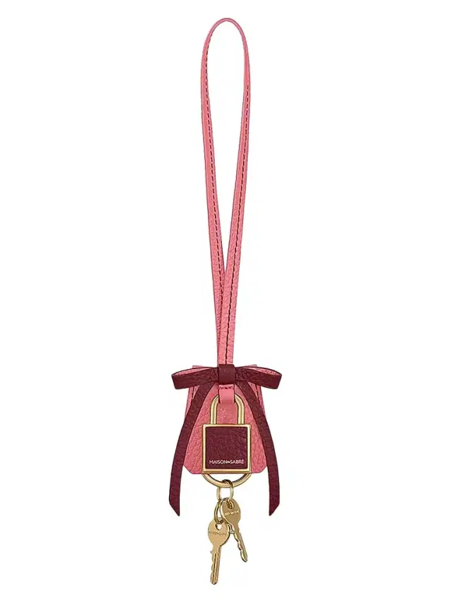Maison de Sabre Women's The Bow Padlock Charm - Candy Plum
