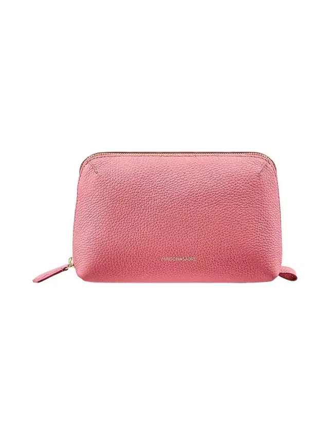 Maison de Sabre Leather Tech Pouch - Candy Pink