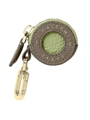 MAISON de SABRÉ Women's Leather AirTag Charm - Cashmere Matcha | Thumbnail 1 MAISON de SABRÉ Women's Leather AirTag Charm - Cashmere Matcha | Thumbnail 1