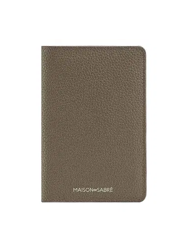 MAISON de SABRÉ Leather Passport Holder - Cashmere Matcha | Thumbnail 1