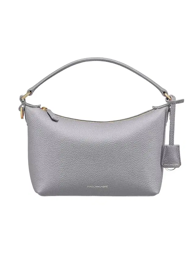 Maison de Sabre Women's  Leather Soft Hobo Bag - Dove Grey