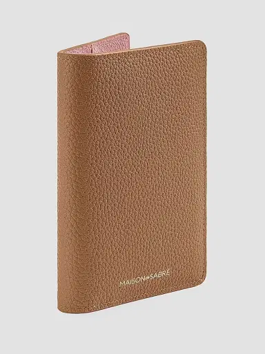 MAISON de SABRÉ Leather Passport Holder - Sandstone Lily | Thumbnail 4
