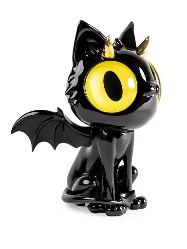 Lladro Little Devil Cat Porcelain Sculpture - Blackandgold | Thumbnail 2 Lladro Little Devil Cat Porcelain Sculpture - Blackandgold | Thumbnail 2