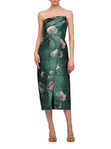 Kay Unger Women's Amelie Floral Tea-Length Dress | Thumbnail 2