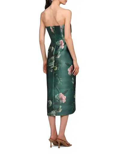 Kay Unger Women's Amelie Floral Tea-Length Dress | Thumbnail 5
