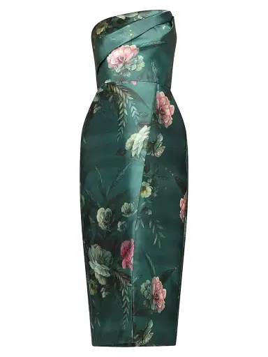 Kay Unger Women's Amelie Floral Tea-Length Dress | Thumbnail 1
