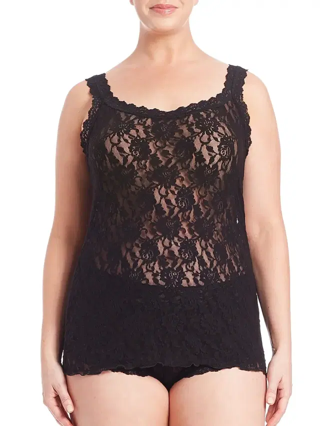 Hanky Panky Women's Plus Signature Lace Camisole - Black