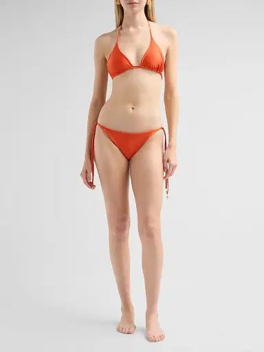 VERANDAH Women's Ammama Reversible String Bikini Bottoms - Vermillion And Blush - Size Large | Thumbnail 2 VERANDAH Women's Ammama Reversible String Bikini Bottoms - Vermillion And Blush - Size Large | Thumbnail 2
