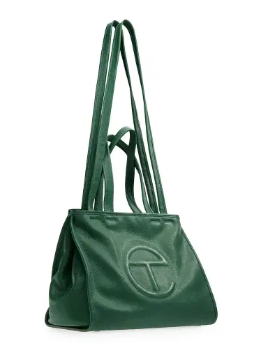 TELFAR Men's Medium Carry Logo Leather Bag | Thumbnail 4 TELFAR Men's Medium Carry Logo Leather Bag | Thumbnail 4
