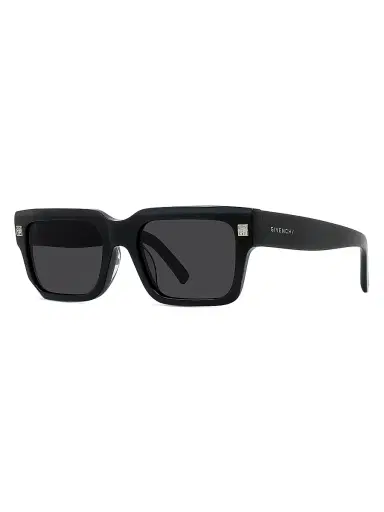 Givenchy Men's 53MM GV Day Acetate Sunglasses - Shiny Black Smoke | Thumbnail 2 Givenchy Men's 53MM GV Day Acetate Sunglasses - Shiny Black Smoke | Thumbnail 2