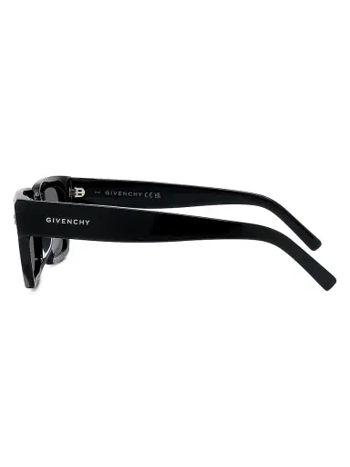Givenchy Men's 53MM GV Day Acetate Sunglasses - Shiny Black Smoke | Thumbnail 3 Givenchy Men's 53MM GV Day Acetate Sunglasses - Shiny Black Smoke | Thumbnail 3