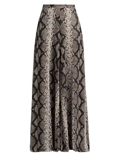 Lapointe Women's Python Print Mesh Wide-Leg Pants - Python Print - Size XL | Thumbnail 1 Lapointe Women's Python Print Mesh Wide-Leg Pants - Python Print - Size XL | Thumbnail 1