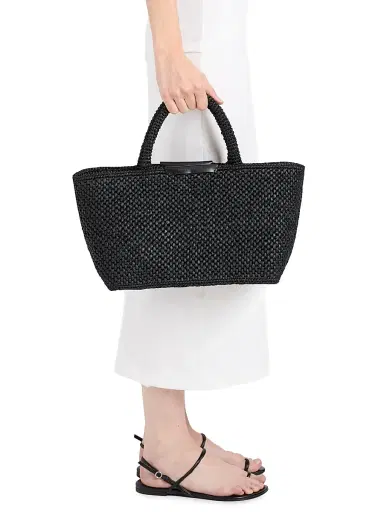Proenza Schouler Women's East West Chelsea Raffia Tote Bag | Thumbnail 2