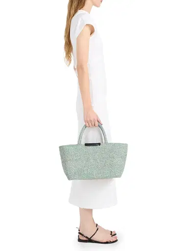 Proenza Schouler Women's East West Chelsea Raffia Tote Bag | Thumbnail 2