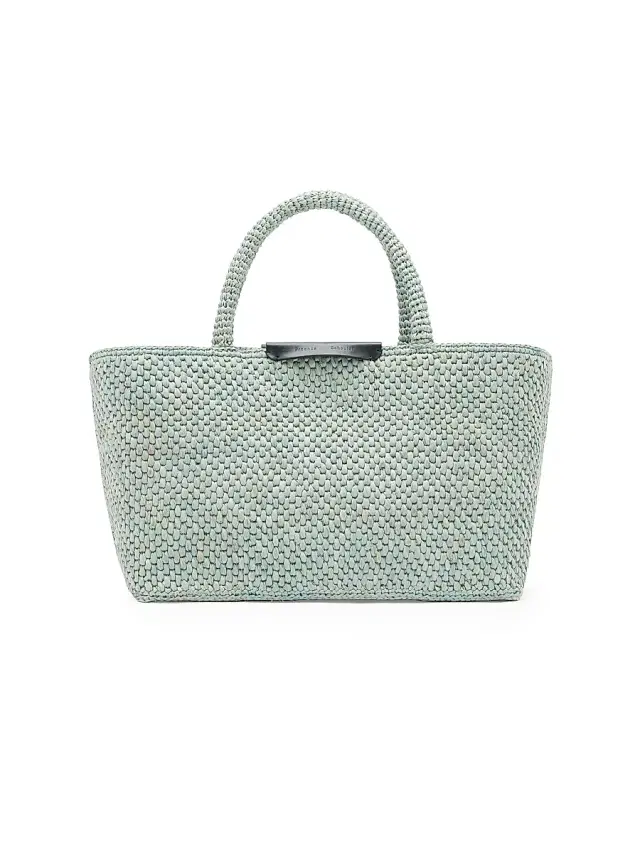 Proenza Schouler Women's East West Chelsea Raffia Tote Bag - Stone Blue