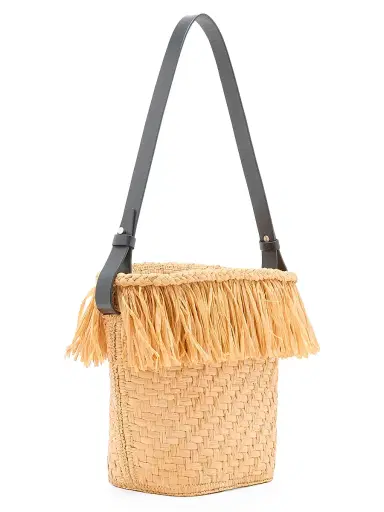 Proenza Schouler Women's Small Fringe Raffia Bucket Bag | Thumbnail 3