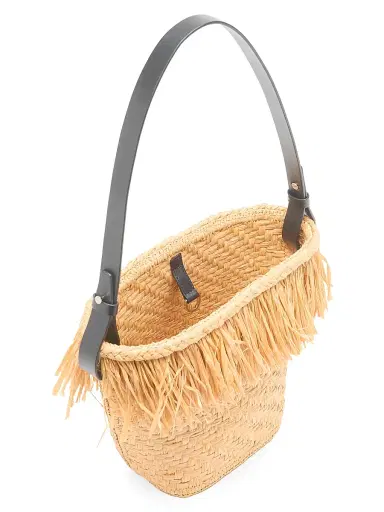 Proenza Schouler Women's Small Fringe Raffia Bucket Bag | Thumbnail 4