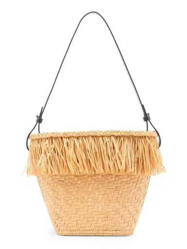 Proenza Schouler Women's Small Fringe Raffia Bucket Bag | Thumbnail 1