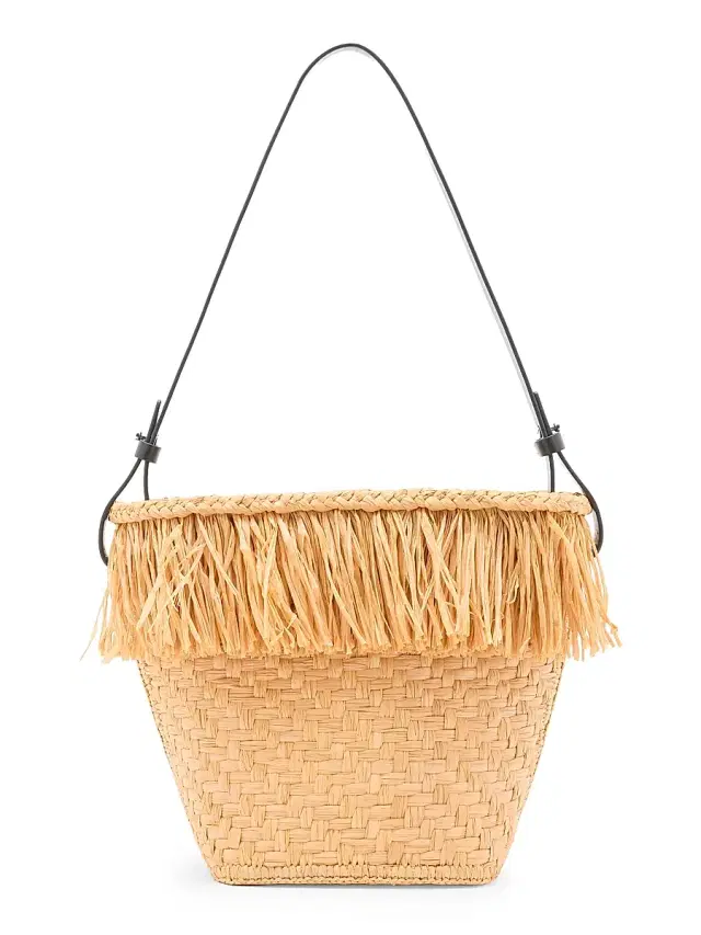 Proenza Schouler Women's  Fringe Raffia Bucket Bag - Sand