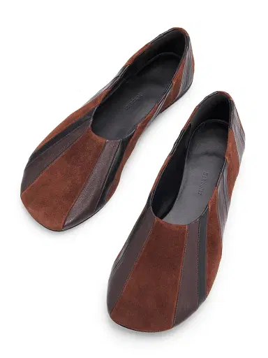 Proenza Schouler Women's Glove Pieced Leather & Suede Slippers - Black Espresso Multi - Size 12 | Thumbnail 4