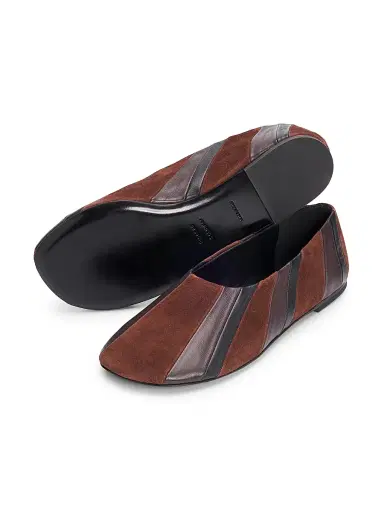 Proenza Schouler Women's Glove Pieced Leather & Suede Slippers - Black Espresso Multi - Size 12 | Thumbnail 5