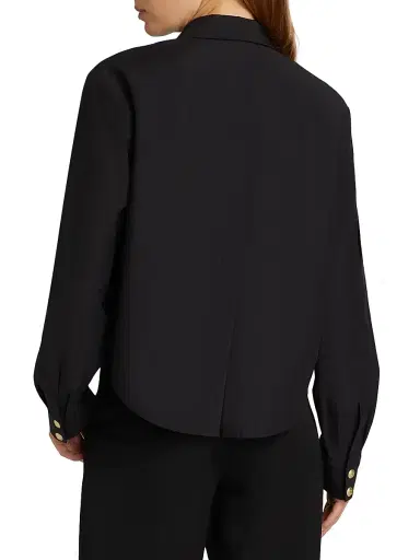 L'Agence Women's Cosette Crop High-Low Shirt | Thumbnail 5 L'Agence Women's Cosette Crop High-Low Shirt | Thumbnail 5