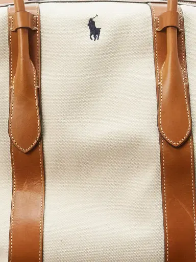 Polo Ralph Lauren Women's Extra-Large Bellport Canvas Tote Bag - Natural | Thumbnail 5