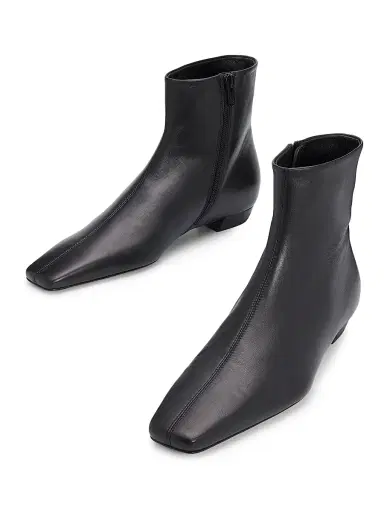 Proenza Schouler Women's Trap Flat Leather Ankle Boots - Black - Size 11 | Thumbnail 2 Proenza Schouler Women's Trap Flat Leather Ankle Boots - Black - Size 11 | Thumbnail 2