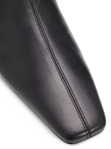 Proenza Schouler Women's Trap Flat Leather Ankle Boots - Black - Size 11 | Thumbnail 6 Proenza Schouler Women's Trap Flat Leather Ankle Boots - Black - Size 11 | Thumbnail 6