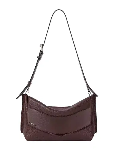 Givenchy Men's Fold Bag in Grained Leather - Ebony Brown | Thumbnail 1