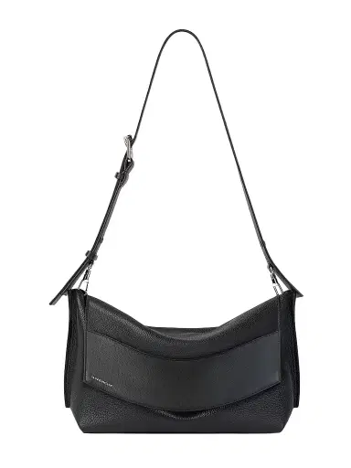 Givenchy Men's Fold Bag in Grained Leather - Black | Thumbnail 1 Givenchy Men's Fold Bag in Grained Leather - Black | Thumbnail 1
