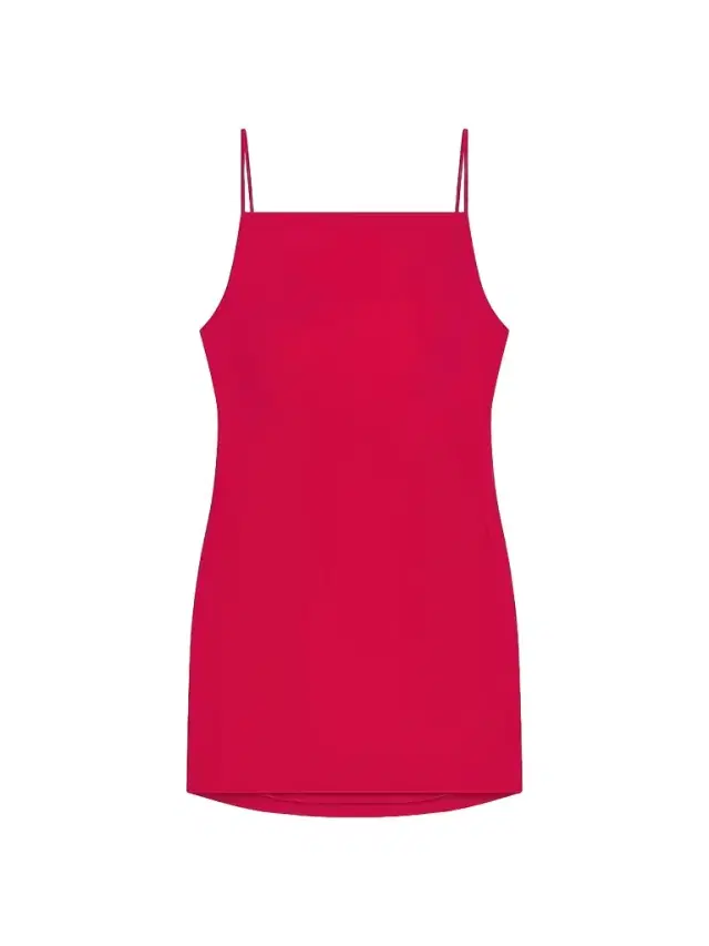 Givenchy Women's Sliced Mini Dress in Crepe Cady - Lipstick Pink