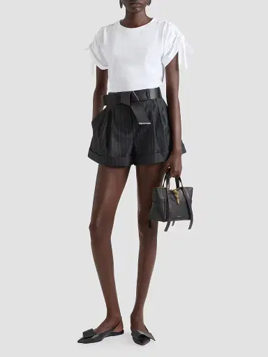 Givenchy Women's T-Shirt in Cotton with Bows - White - Size XS | Thumbnail 2