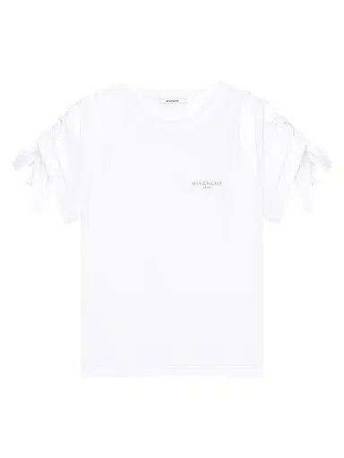 Givenchy Women's T-Shirt in Cotton with Bows - White - Size XS | Thumbnail 1