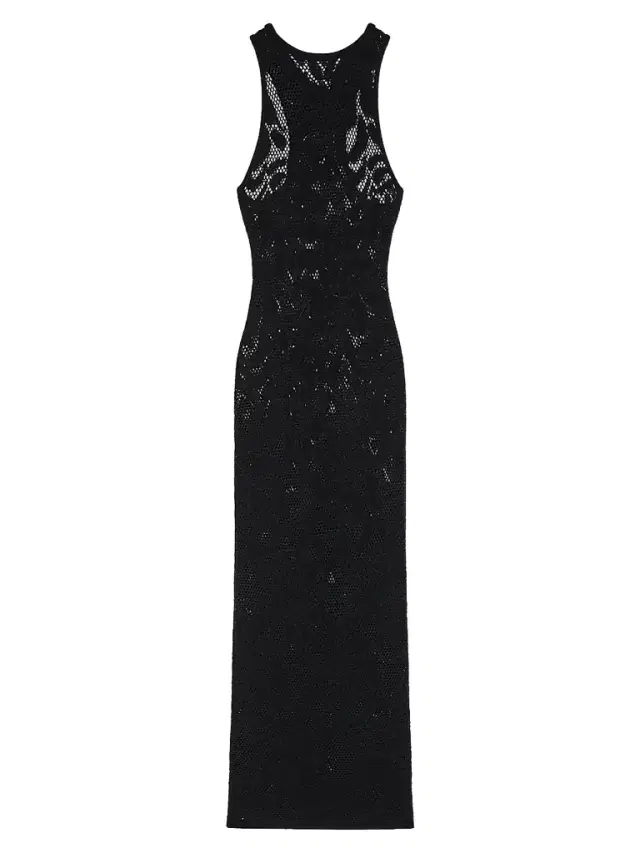 Givenchy Women's Maxi Dress in Knitted Floral Lace - Black