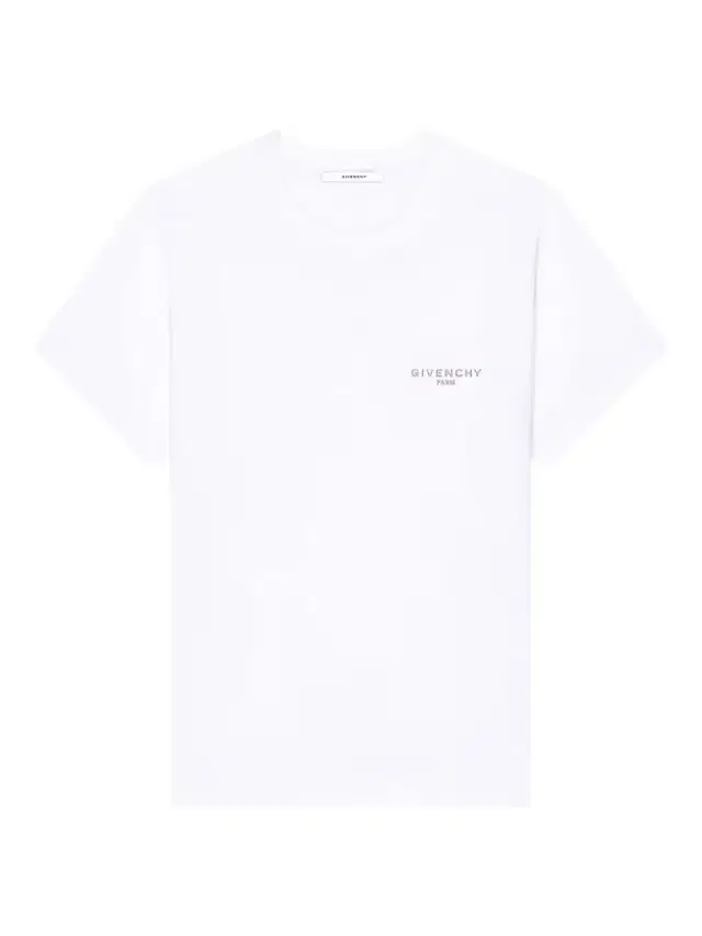 Givenchy Women's Slim T-Shirt in Cotton with Embroidery - White