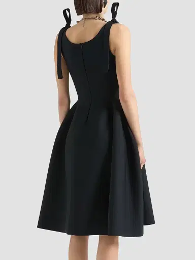 Givenchy Women's Dress in Compact Knit with Bows | Thumbnail 4