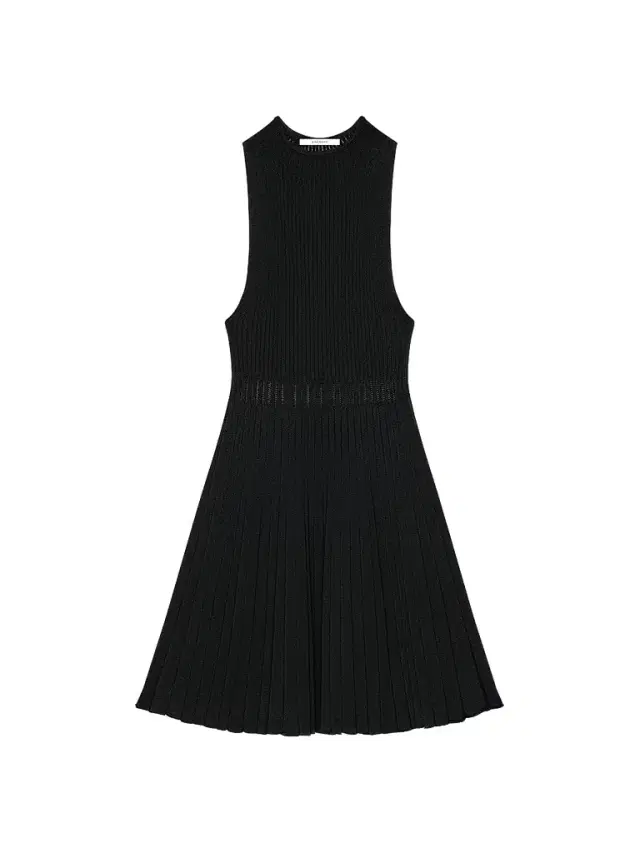 Givenchy Women's Mini Dress in Knit with Sheer Details - Black