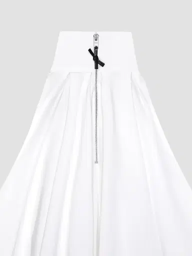 Givenchy Women's Mini Dress in Poplin with Bow - White - Size 12 | Thumbnail 5